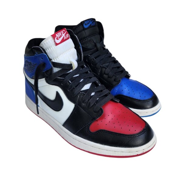 Nike Air Jordan 1 Retro High OG Top 3 Men's Shoes 8.5 Red Blue White 555088-026 - Picture 1 of 13